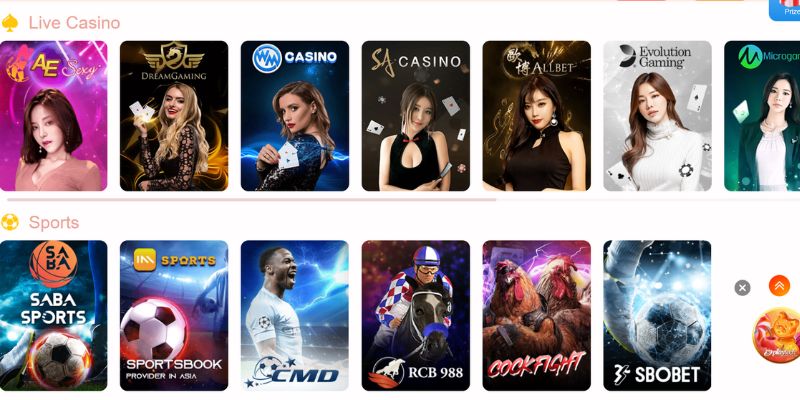 Các sảnh game nổi tiếng nhất tại nhà cái 777loc